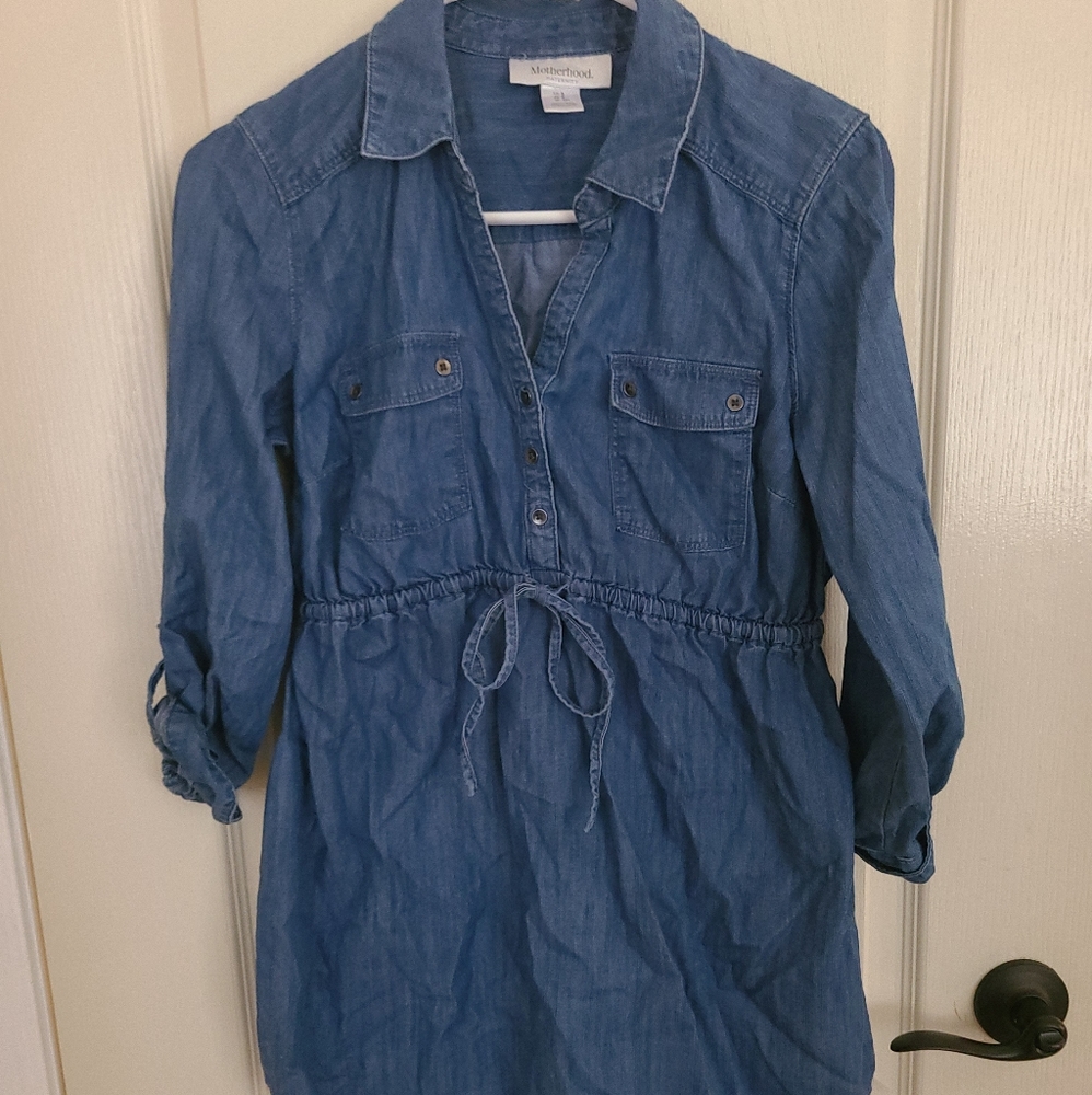 Motherhood Maternity Chambray Tunic